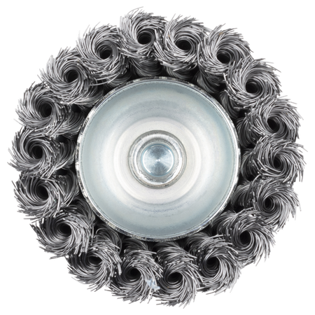 Steel Wire Cup Brush, Ø 75 mm, twisted