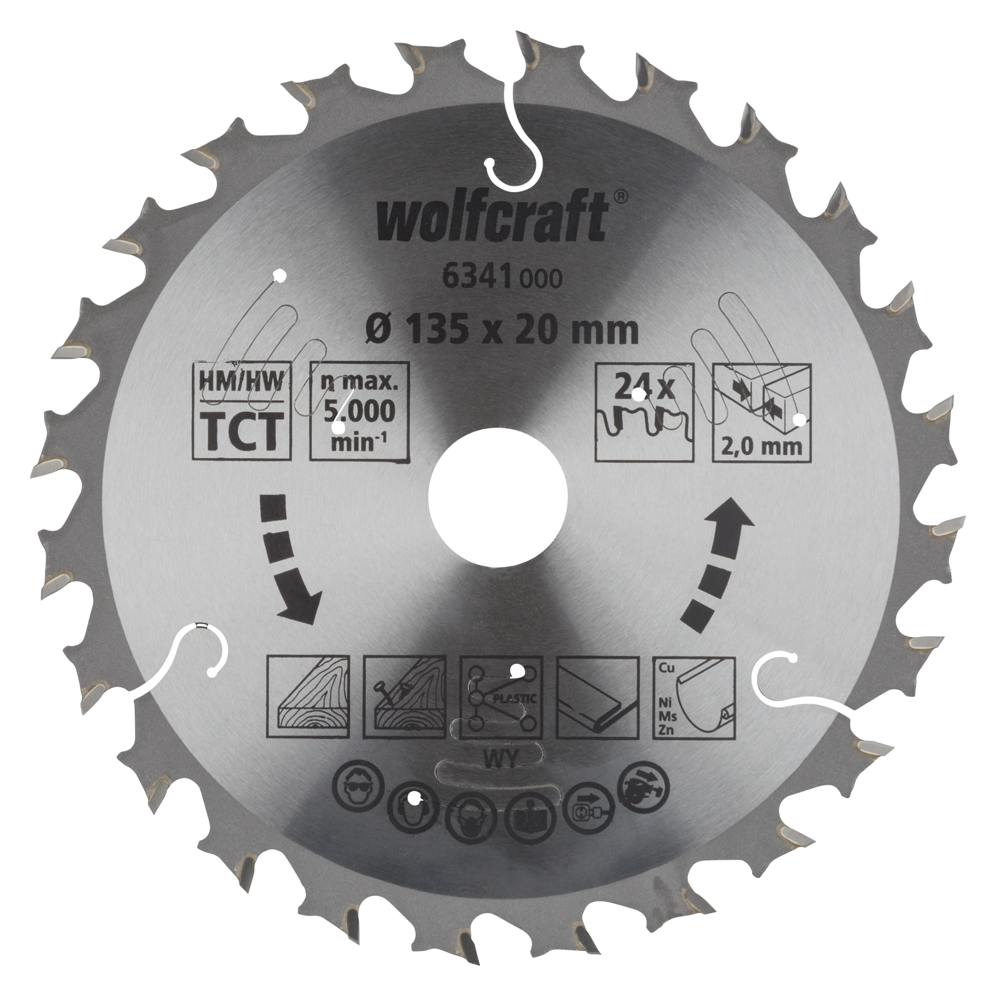 Circular Saw Blade for Cordless Circular Hand Saws, purple series, Ø 135 mm