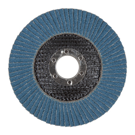 Lamellar Flap Disc for metal, zircon corundum, Ø 115 mm, grain 60
