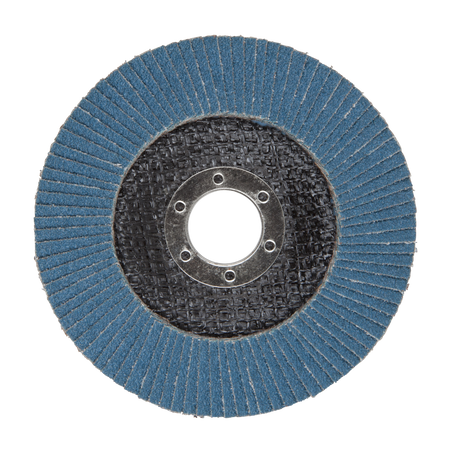 Lamellar Flap Disc for metal, zircon corundum, Ø 115 mm, grain 80