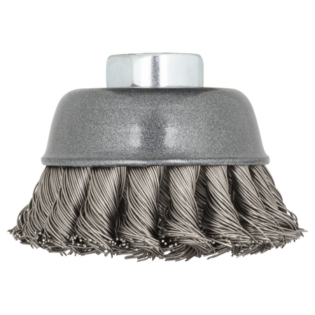 Stainless Steel Wire Cup Brush, twisted
