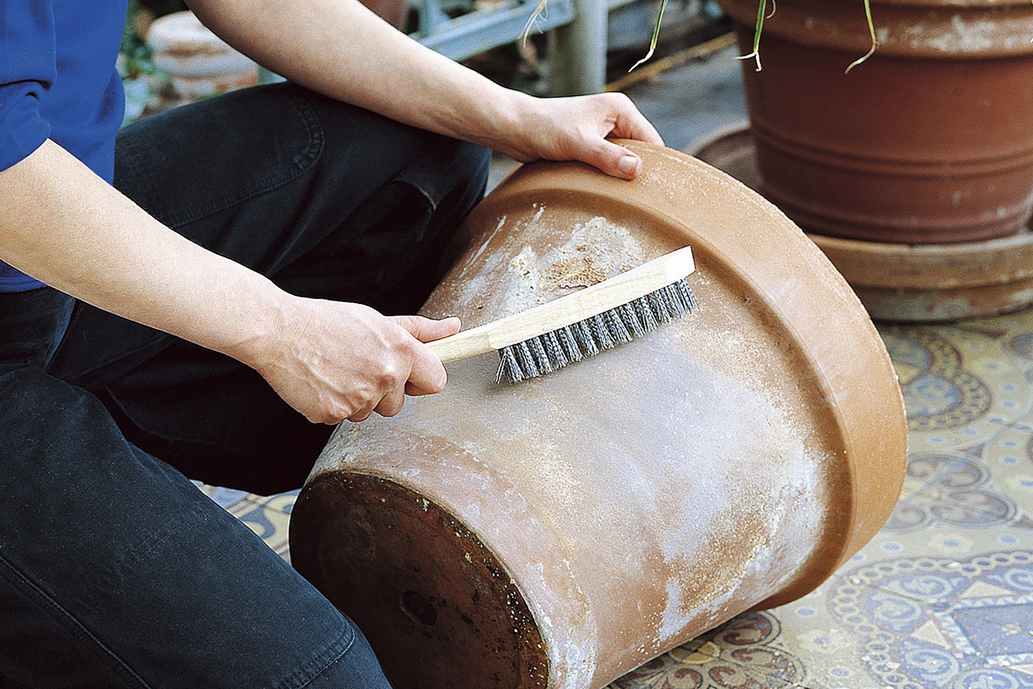 Steel Wire Hand Brush, 4 Rows - Image 3