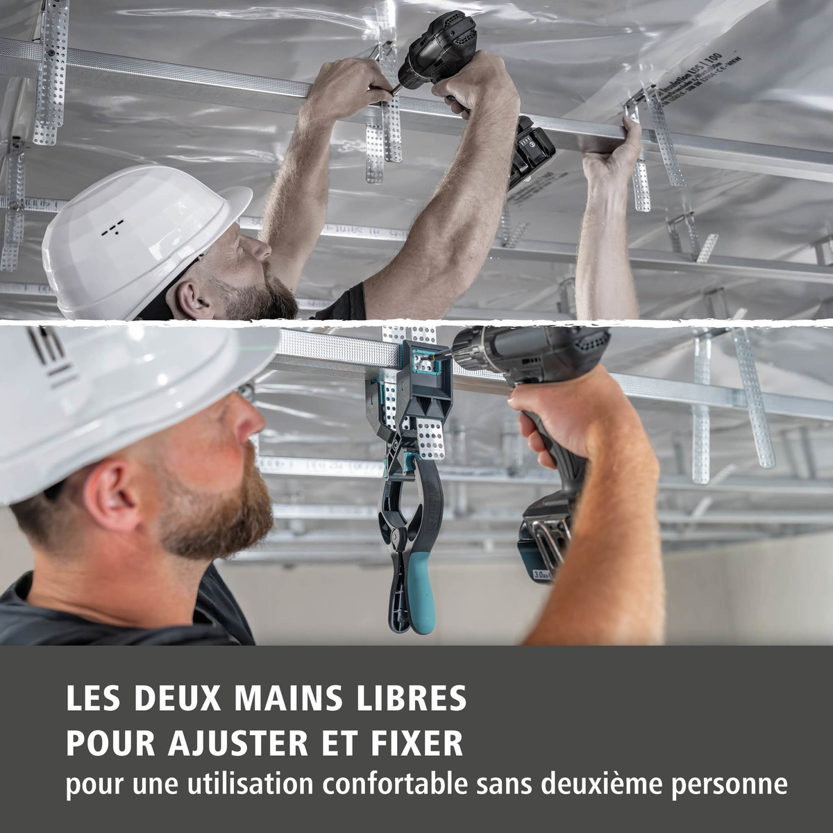 Drywall Spring Clamp with Clamping Arm (fr)