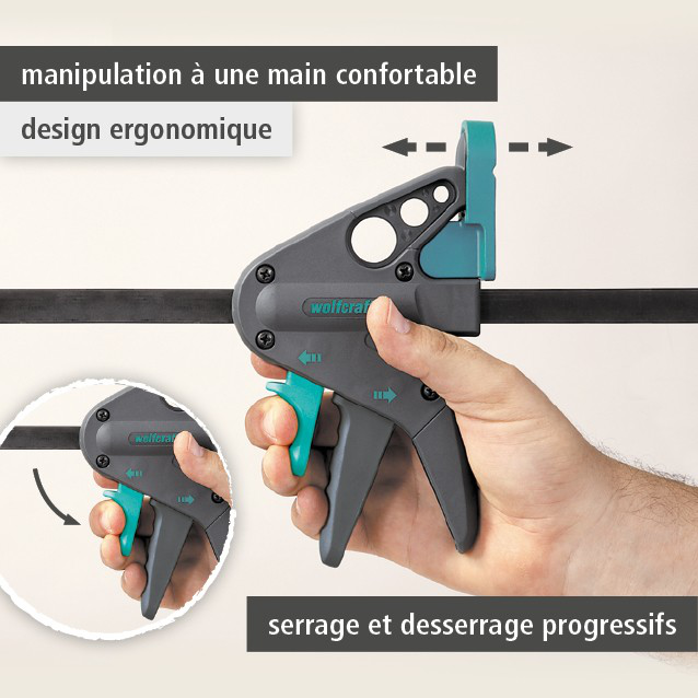 PRO 65-150-W Work Table Clamp (fr)