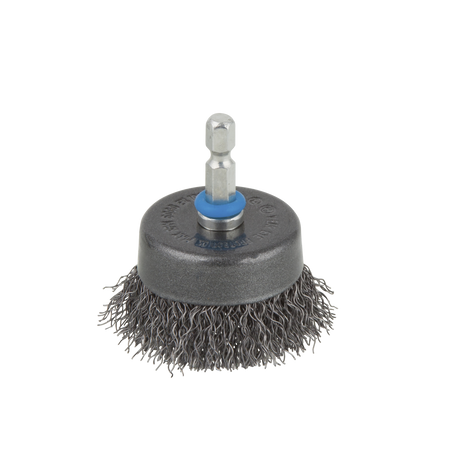 Steel Wire Cup Brush, Ø 50 mm, Hexagon Shank