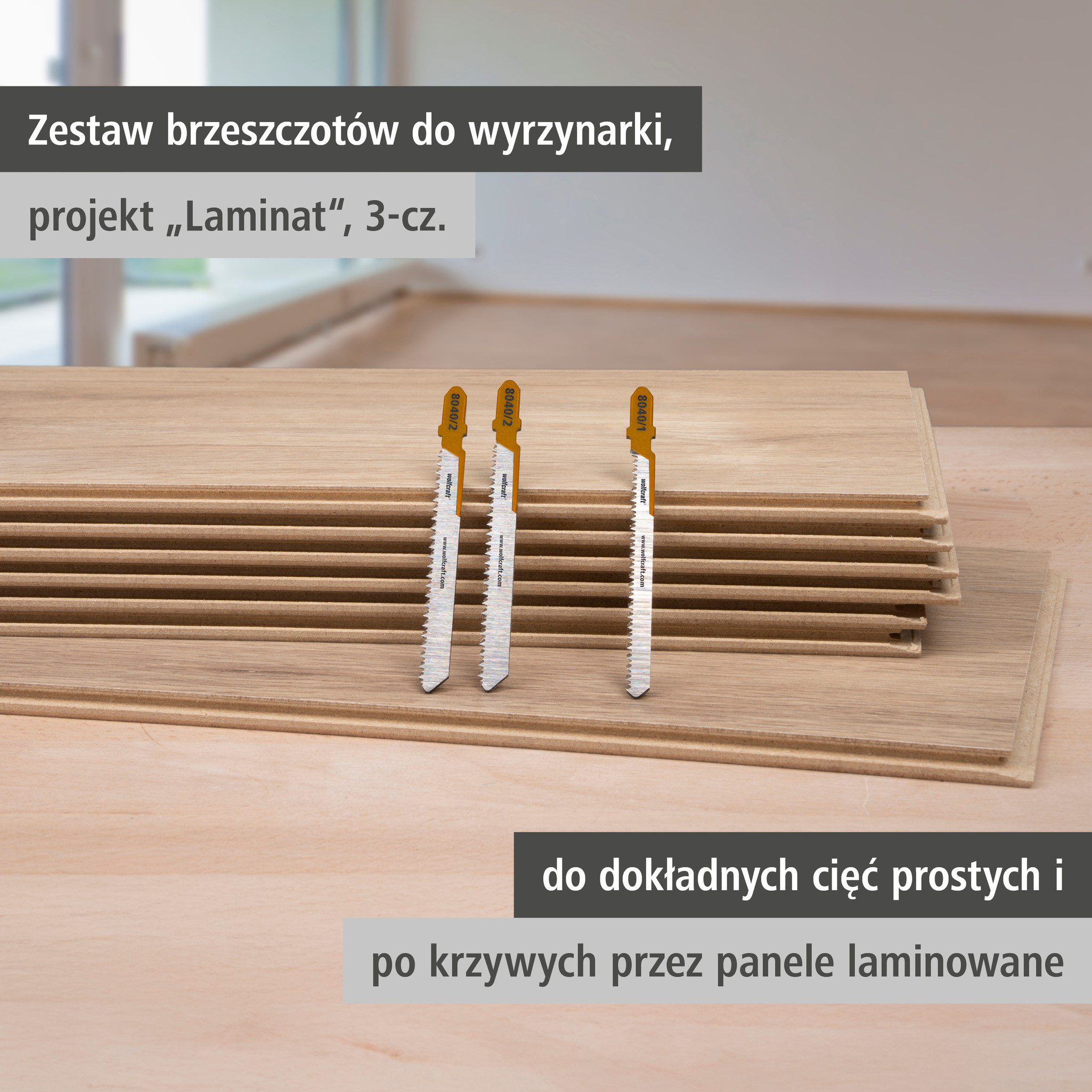 Jigsaw Blade Project Set for Laminate, 3 Pcs. (pl)
