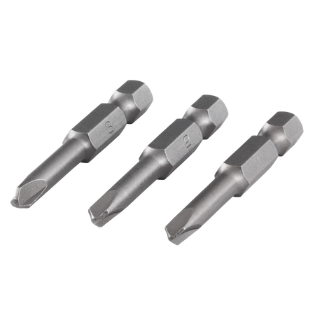 Solid safety screwdriver blade set, 3 pcs.