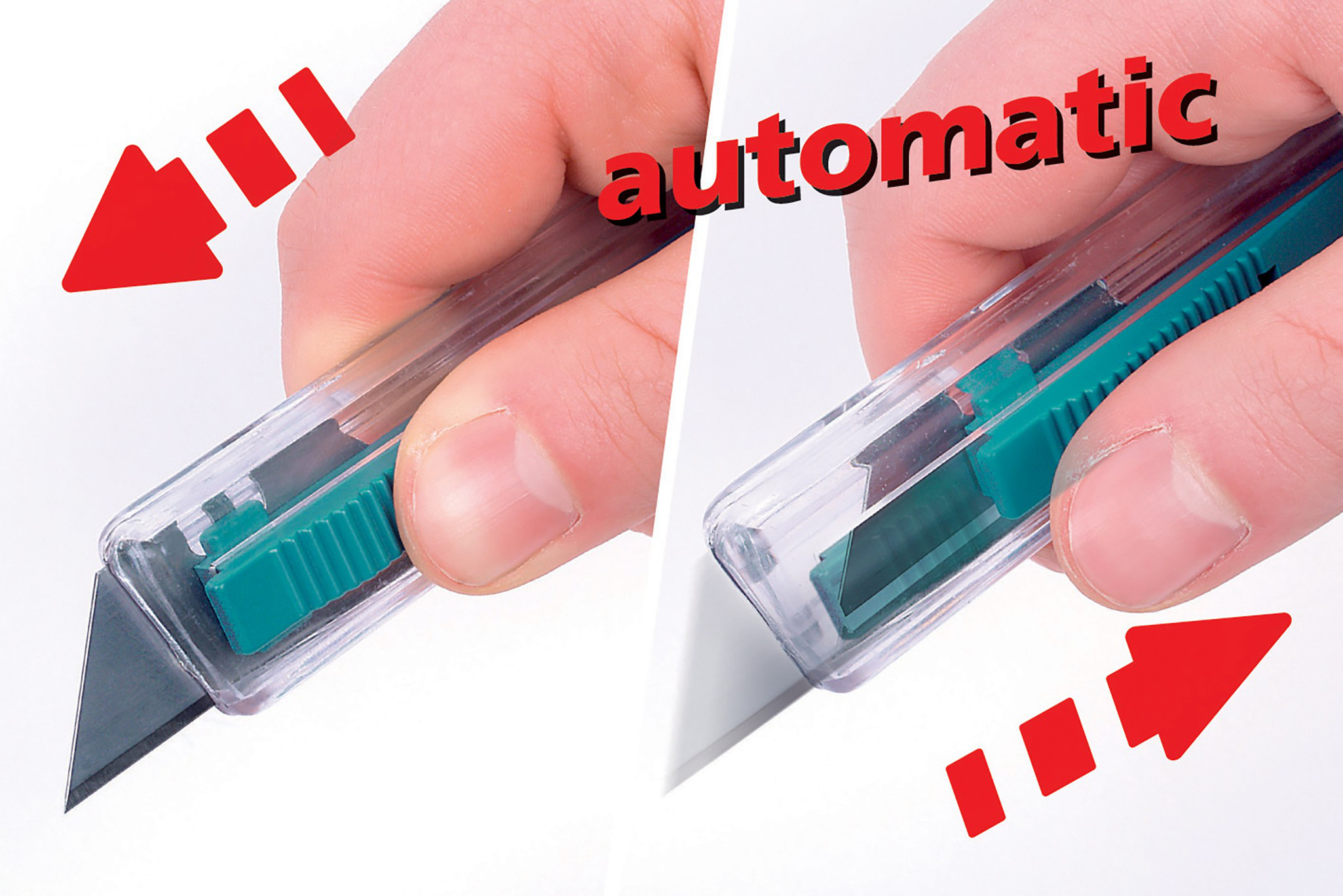 Plastic Safety Trapezium Blade Knife