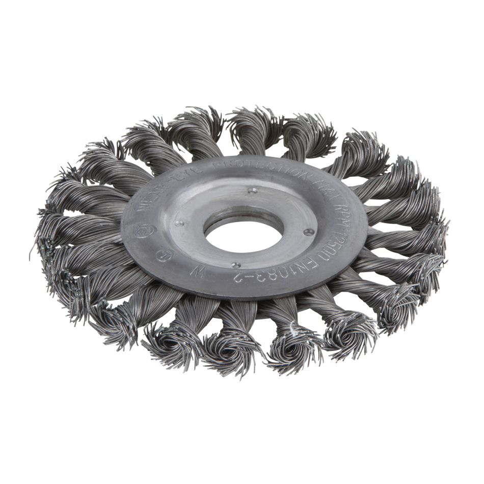 Steel Wire Wheel Brush, twisted, Ø 115 mm