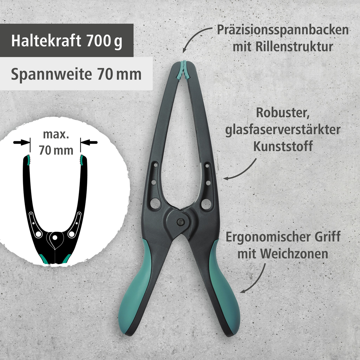 PRO 70 Pointed Spring Clamp