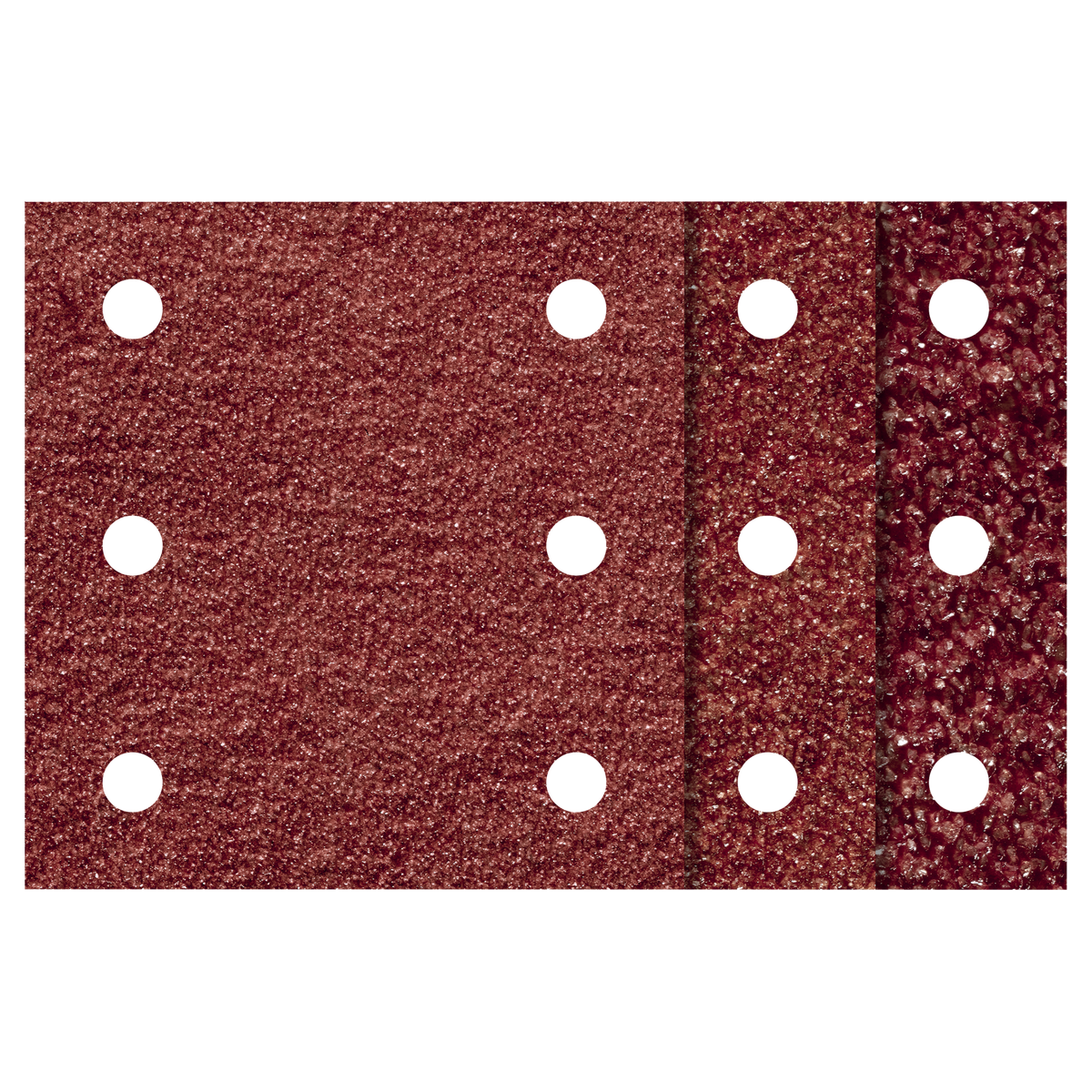 Easy-Fix Sanding Sheet Set for Wood/Metal, 100 x 115 mm, 10 Pcs.