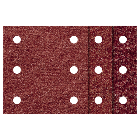 Easy-Fix Sanding Sheet Set for Wood/Metal, 100 x 115 mm, 10 Pcs.