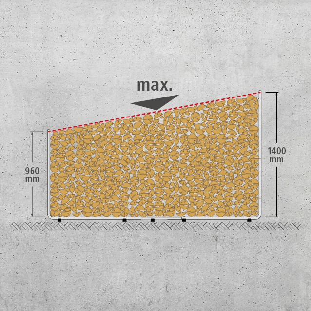 Modular XXL Stacking Aid for Firewood
