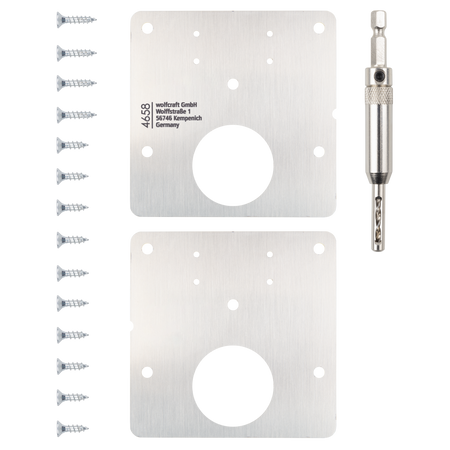 Repair Set for Cup Hinge – Door Side, 17 Pcs. - Image 1