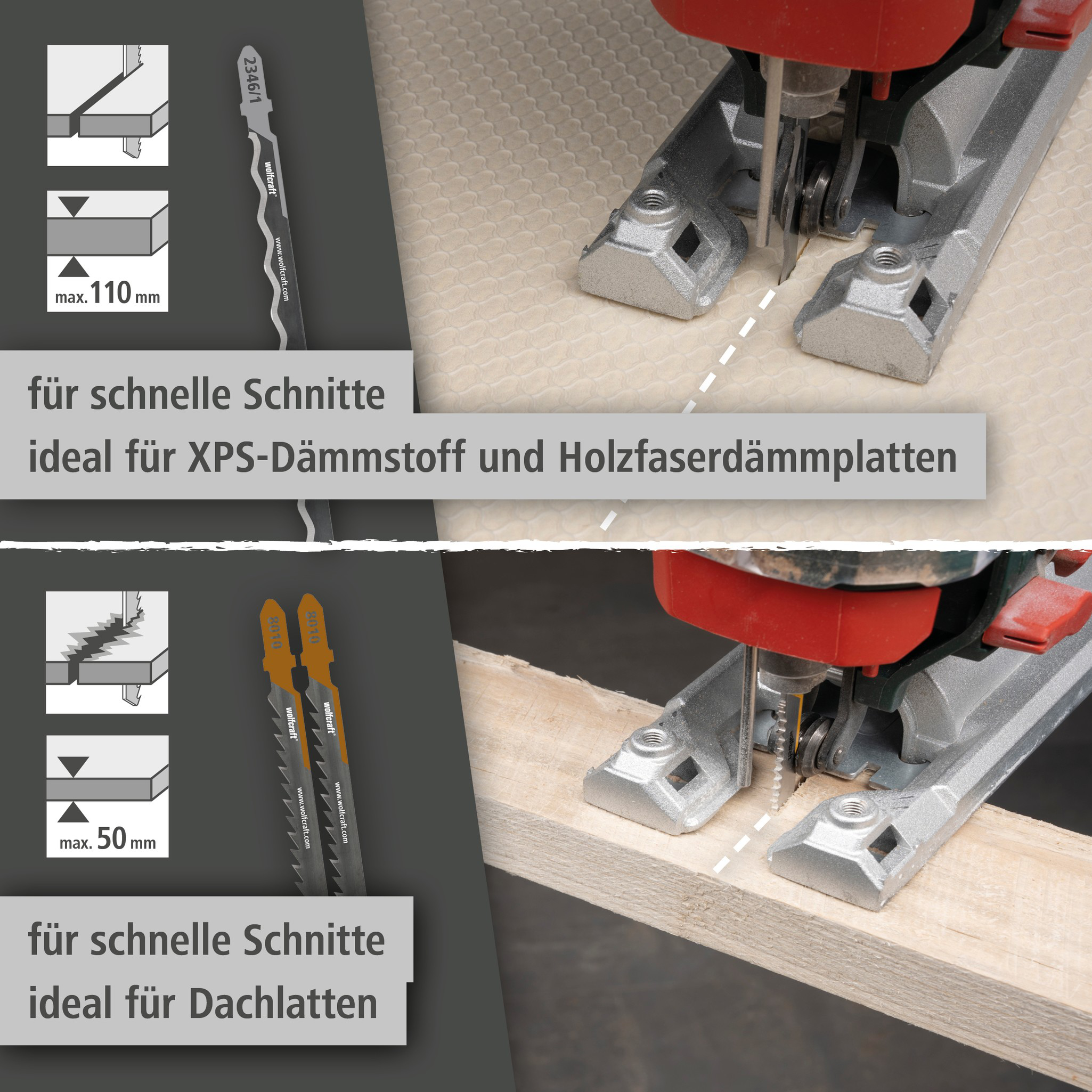 Jigsaw Blade Project Set for Insulation, 3 Pcs. (de)
