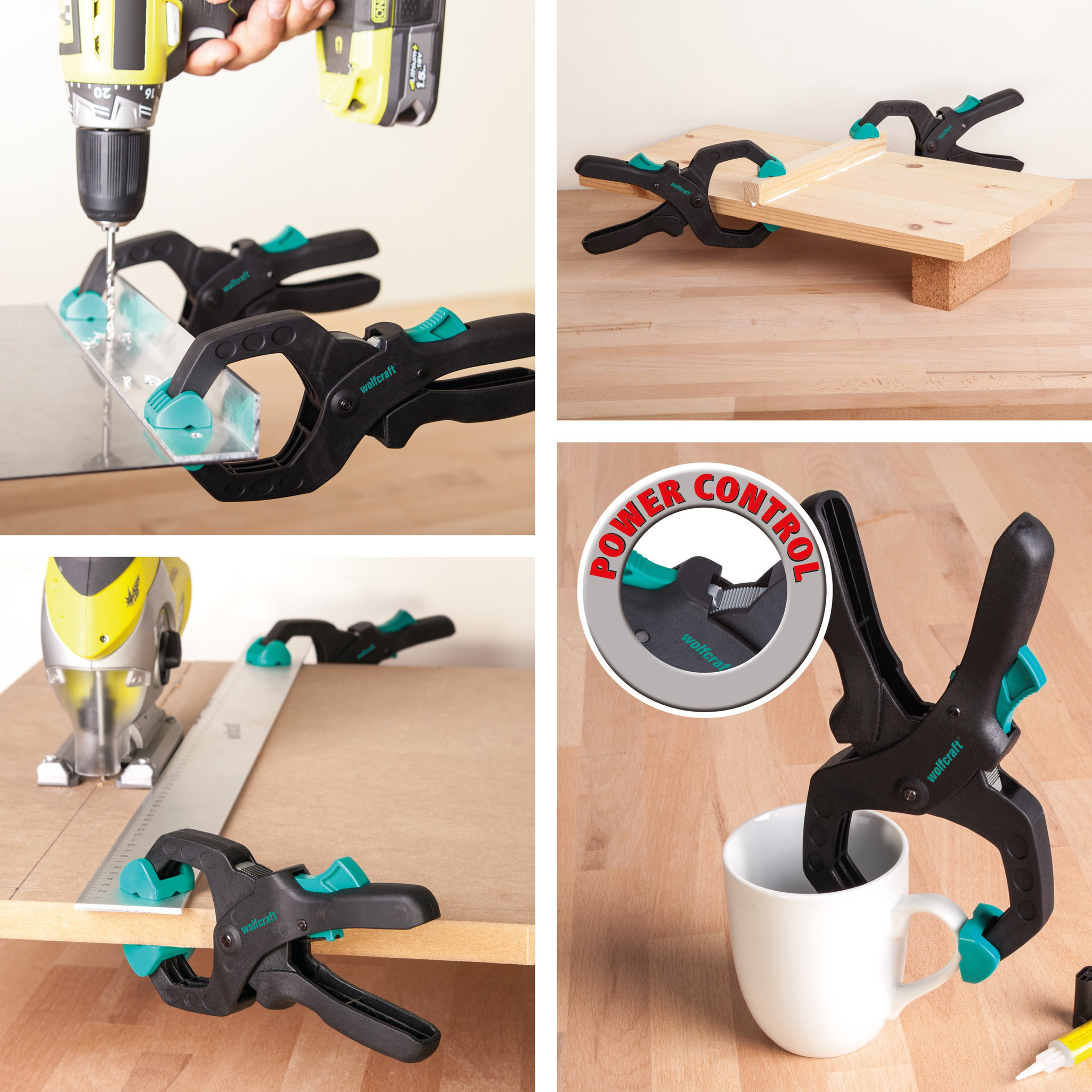 Ratchet Clamp Set for Hobby And Trade Use, 4 Pcs.