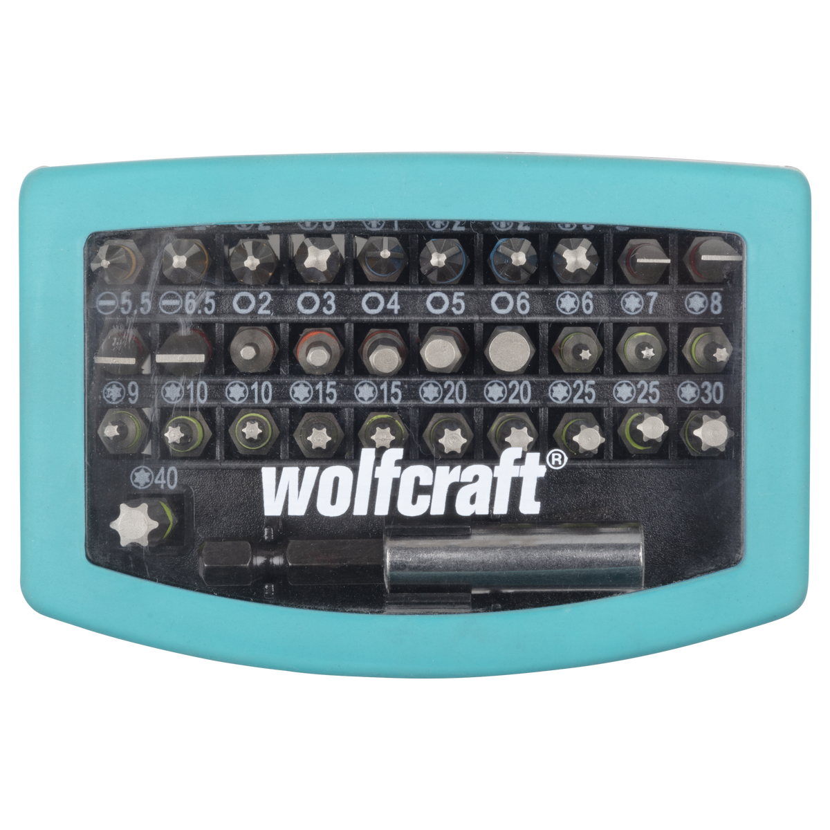 Bit Box, Flat-Slotted / Crosshead (PH/PZ) / TORX® (T) / Hexagonal, 32 Pcs.