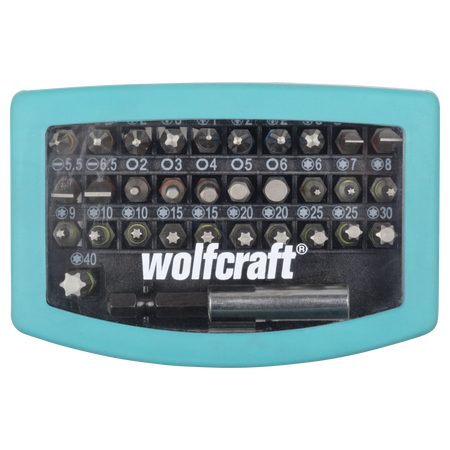 Bit Box, Flat-Slotted / Crosshead (PH/PZ) / TORX® (T) / Hexagonal, 32 Pcs.