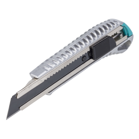 Metal Snap-Off Blade Knife 18 mm With Black “Profi-Sharp” Blade - Image 1
