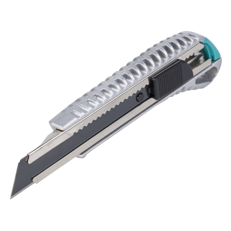 Metal Snap-Off Blade Knife 18 mm With Black “Profi-Sharp” Blade - Image 1