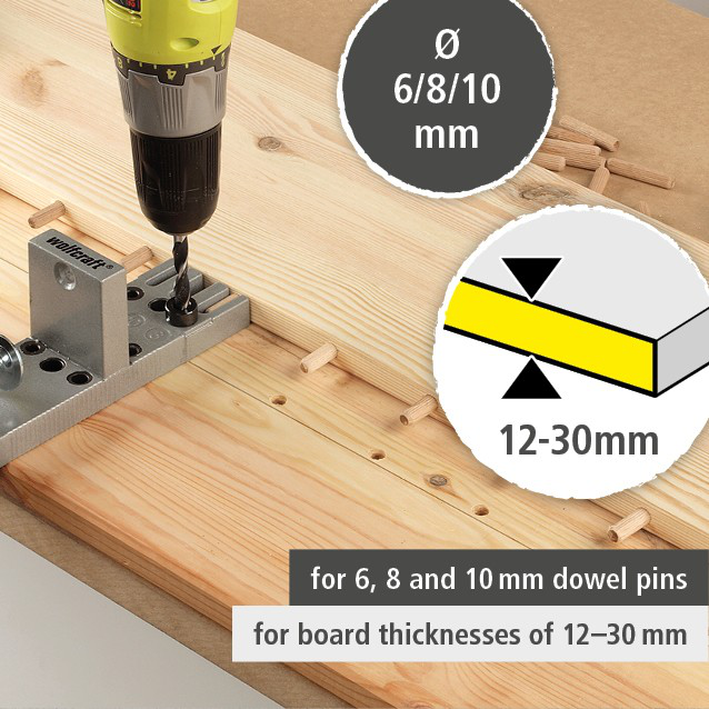 Universal Wood Dowel Joiner Set (en)
