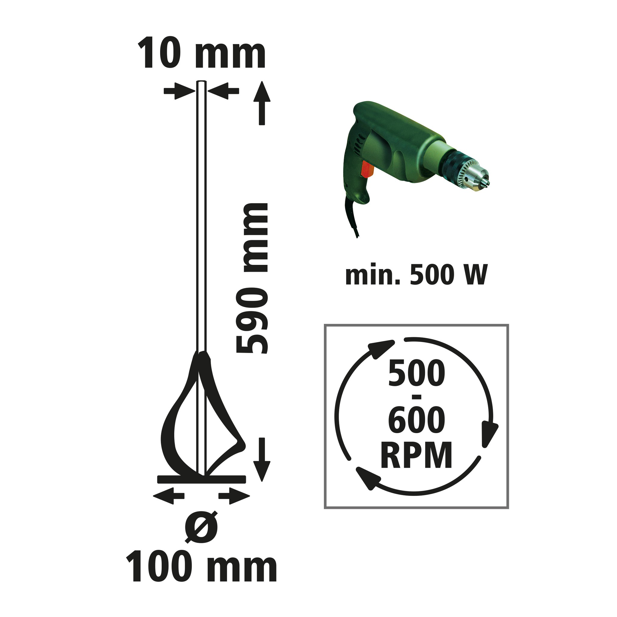 PRO Paint and Mortar Mixer - Image 5