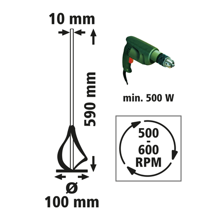 PRO Paint and Mortar Mixer - Image 5