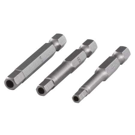 Solid safety screwdriver blade set, 3 pcs.