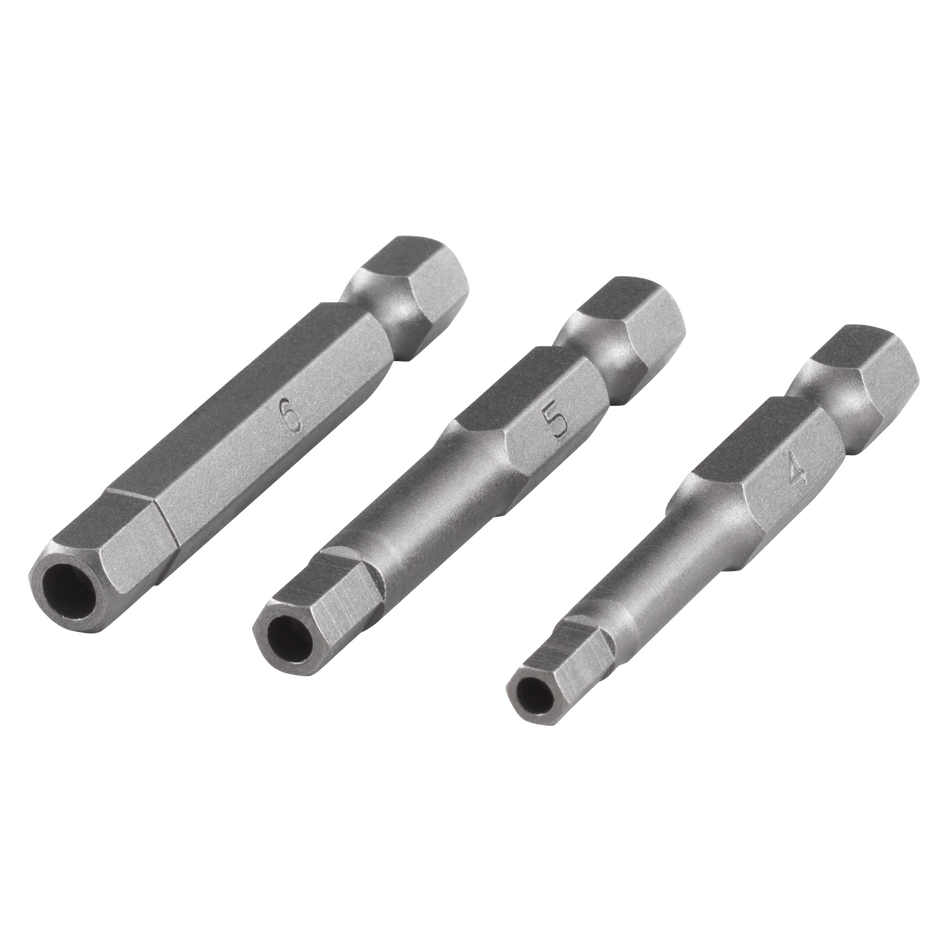 Solid safety screwdriver blade set, 3 pcs.