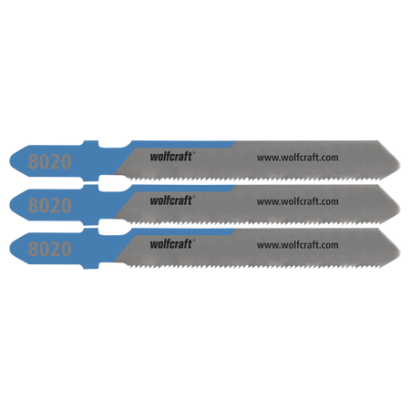 3 Jigsaw Blades, Sheet Steel (Max. 1 mm), Fine Cuts