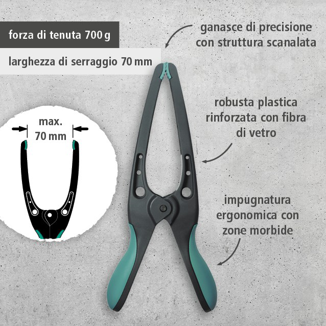4 PRO 70 Pointed Spring Clamps (it)