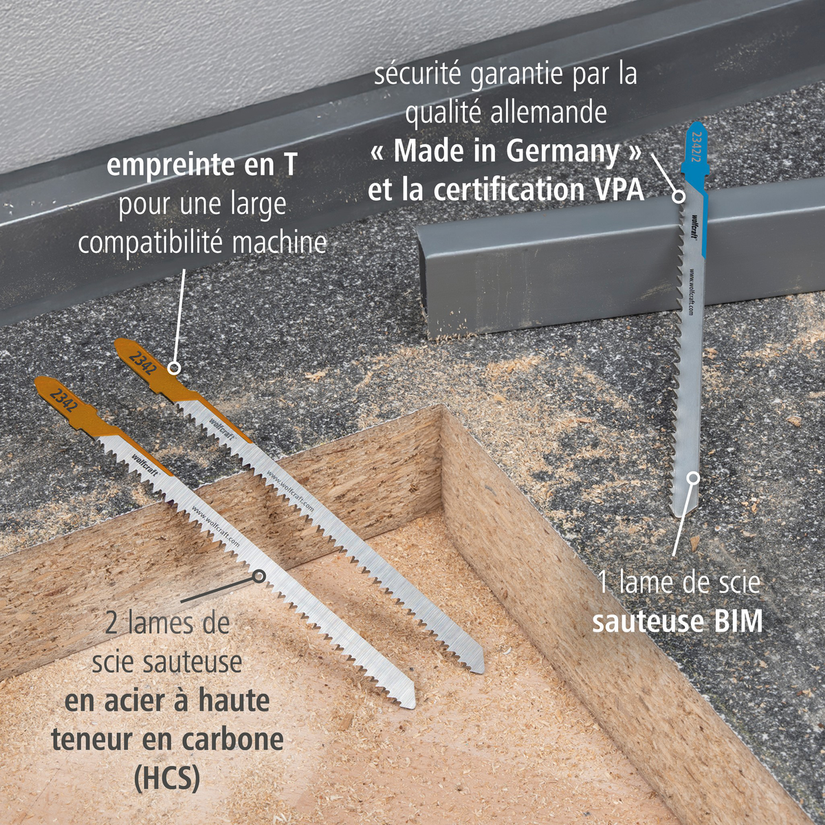 Jigsaw Blade Project Set for Kitchen Installation, 3 Pcs. (fr)