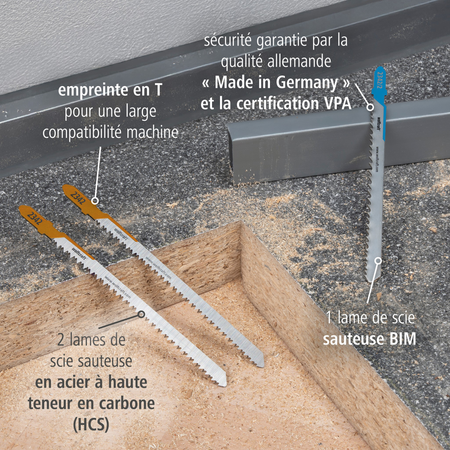 Jigsaw Blade Project Set for Kitchen Installation, 3 Pcs. (fr)
