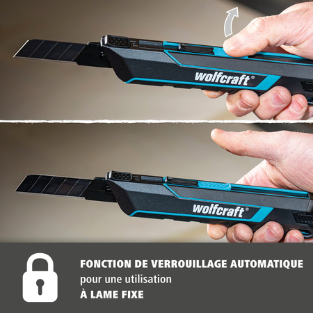 Snap-Off Blade Knife PRO SAFETY, 18 mm (fr)