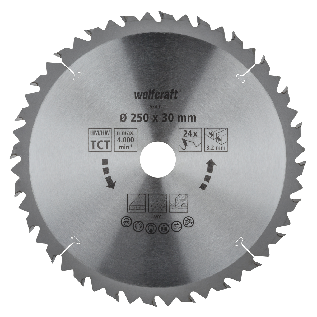 TC Circular Table Saw Blade, brown series, Ø 250 mm