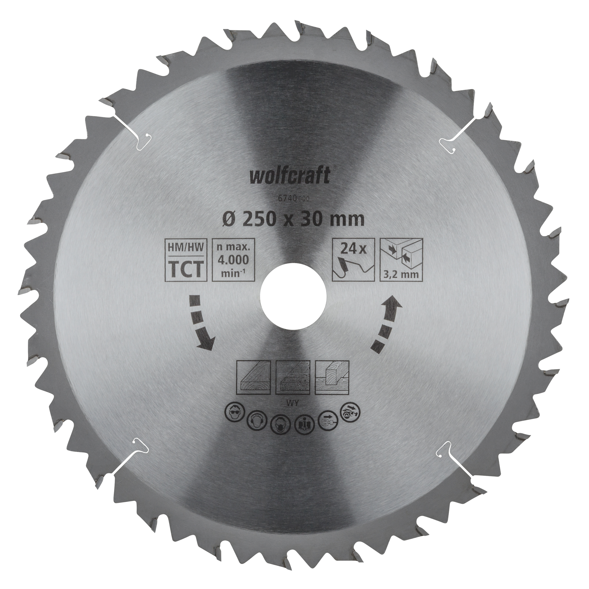 TC Circular Table Saw Blade, brown series, Ø 250 mm