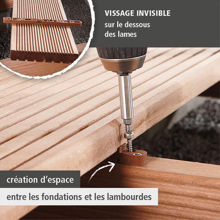 Joiner Set for Deck Boards “Concealed Fastening”, 700 pcs. (fr)