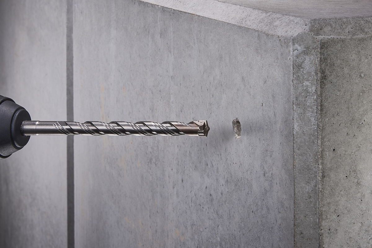 “Professional 4-cut” Concrete Drill Bit, Tungsten Carbide Tipped, SDS-plus