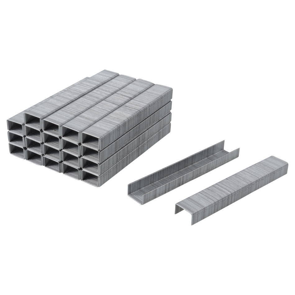 3,000 Broad Back Staples, Steel, Type 053, 6 mm