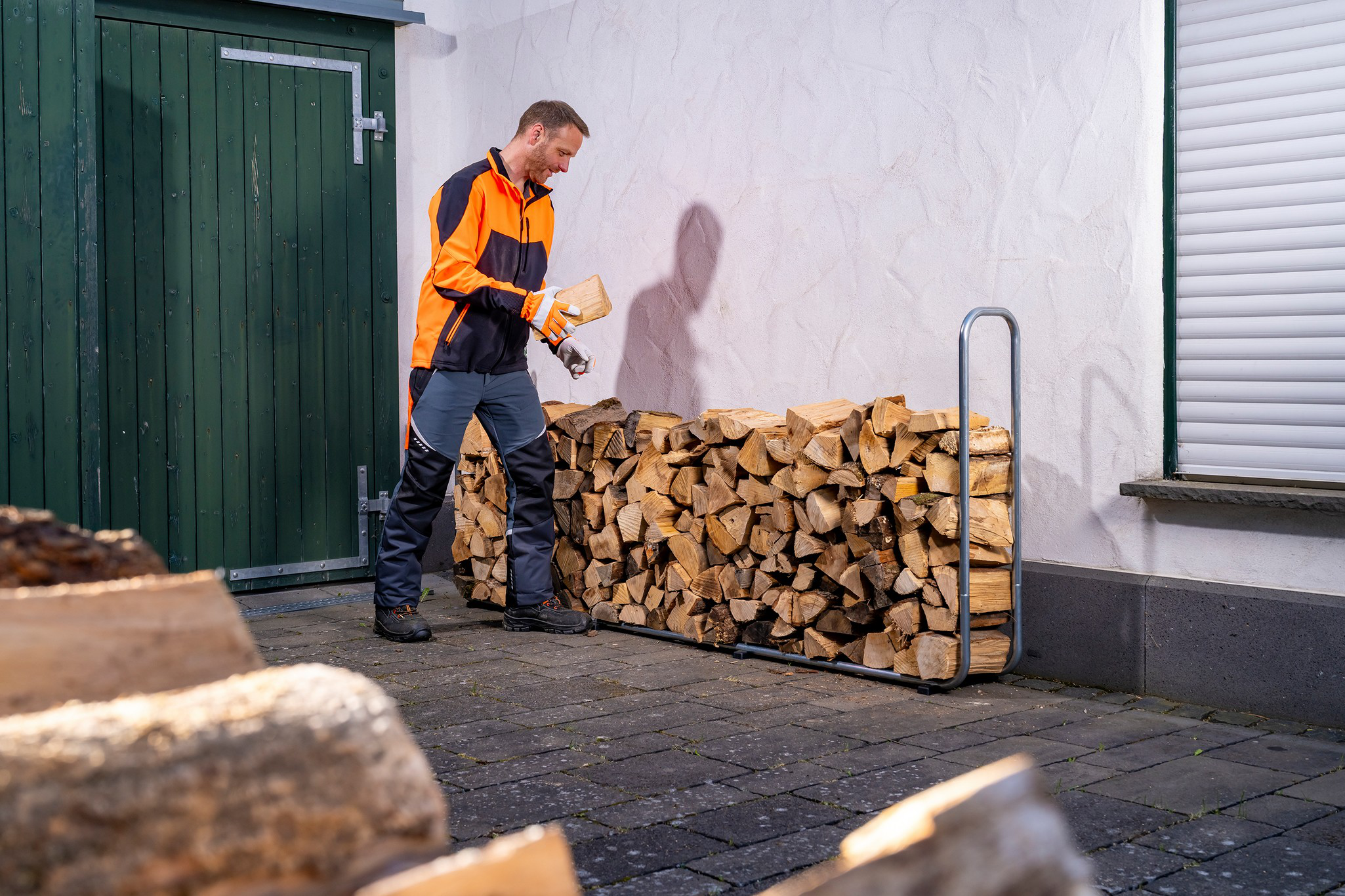 Stacking Aid for Firewood