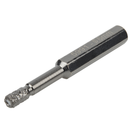 Dry Drill Bit, Diamond Coated, Hexagon Shank, Ø 6 mm