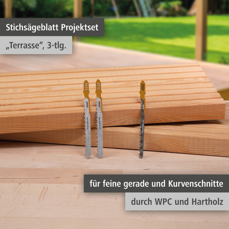 Jigsaw Blade Project Set for Deck Building, 3 Pcs. (de)