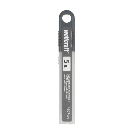 5 Professional Sharp Snap-Off Blades 9 mm Black