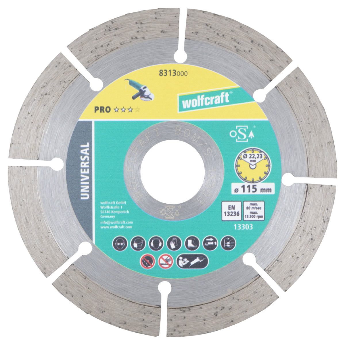 PRO UNIVERSAL Diamond Cutting Disc, Ø 115 mm