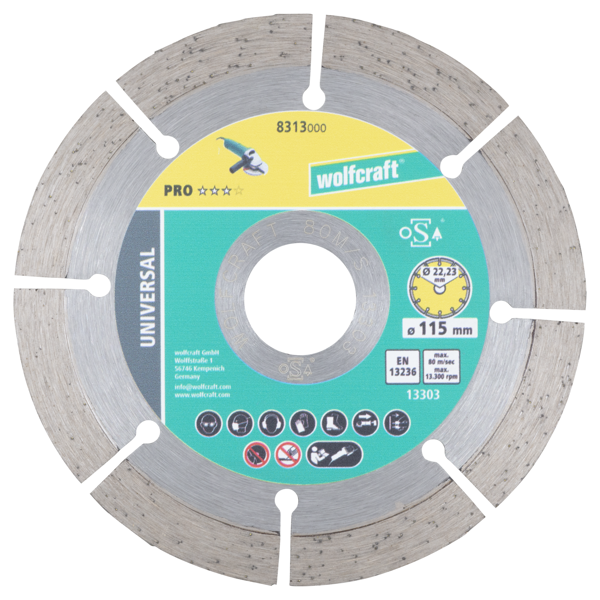PRO UNIVERSAL Diamond Cutting Disc, Ø 115 mm