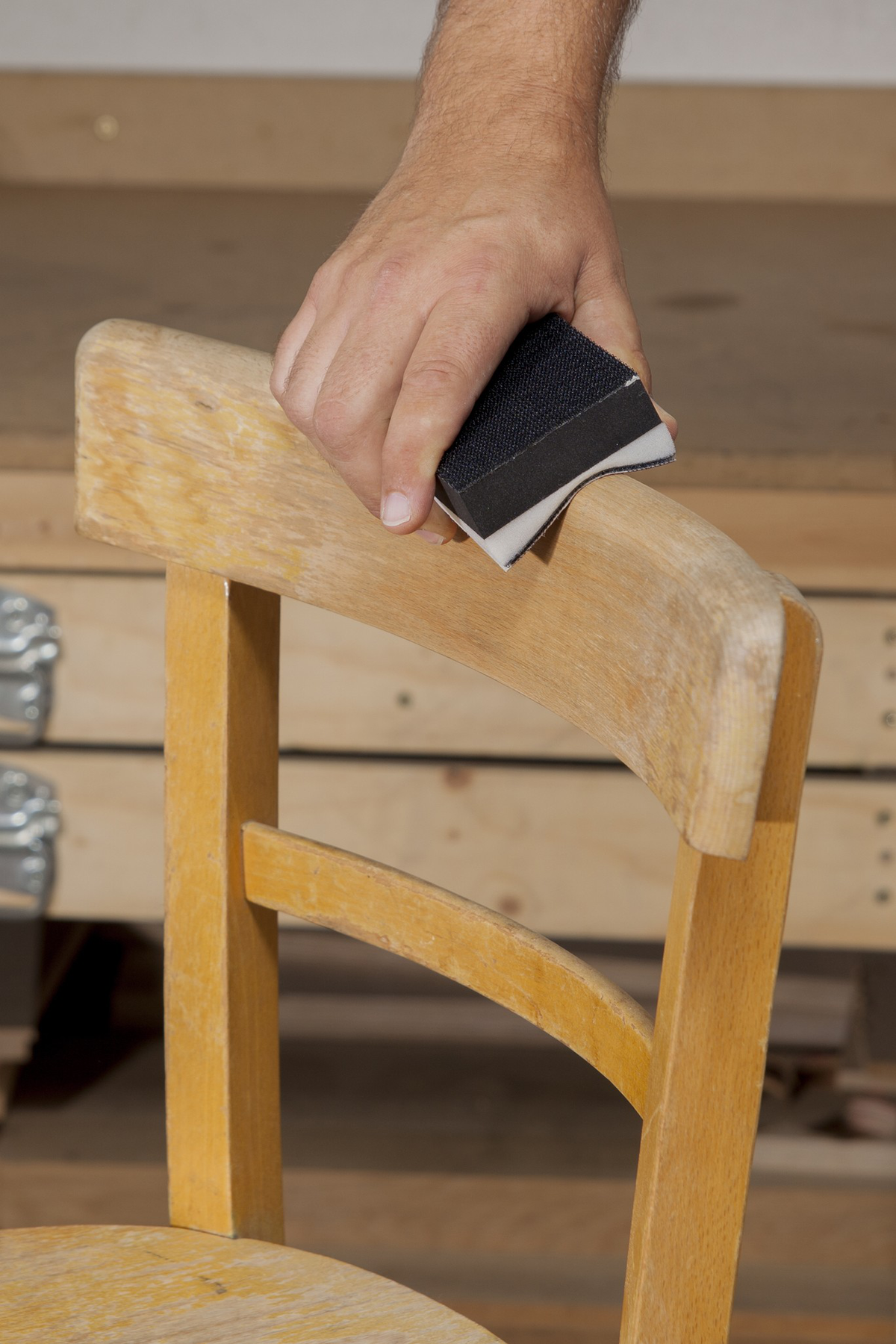 Hand-Held Sander Set, 4 pcs., with Easy-Fix Fibre