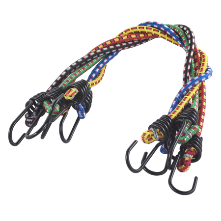 5 Single Bungee Cords, 0.5 m
