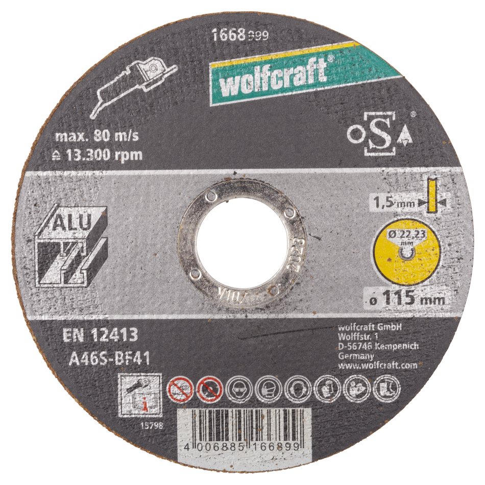 Cutting Disc for Aluminium, extra thin, Ø 115 mm