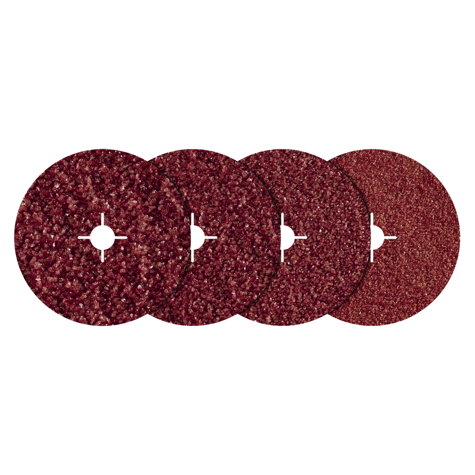 Fibre Sanding Disc Set for Metal, Ø 125 mm, 20 Pcs.
