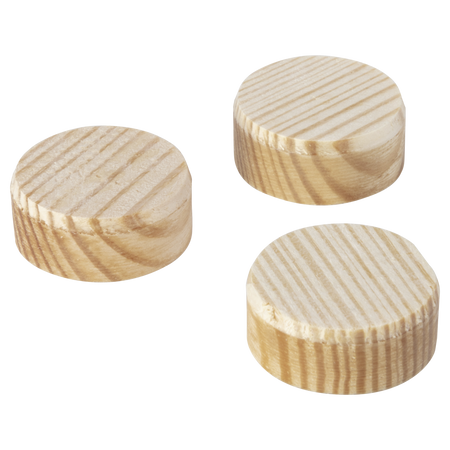 20 Wooden Plugs, Ø 25 mm